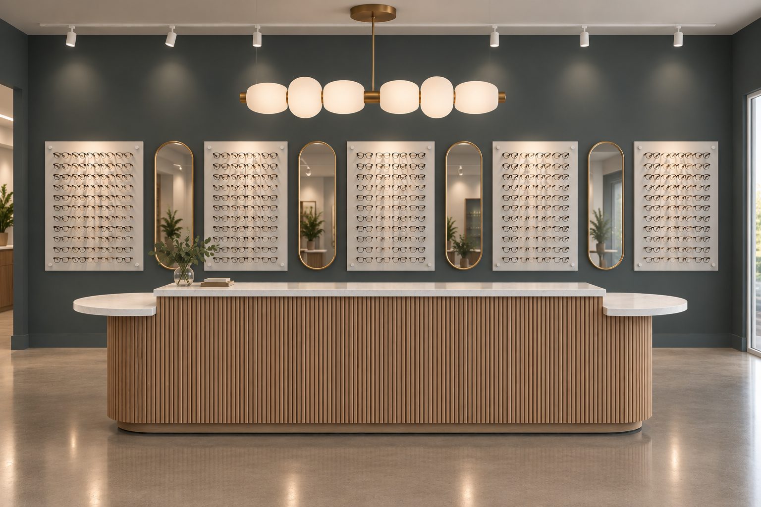 Concept of the new optical showroom
